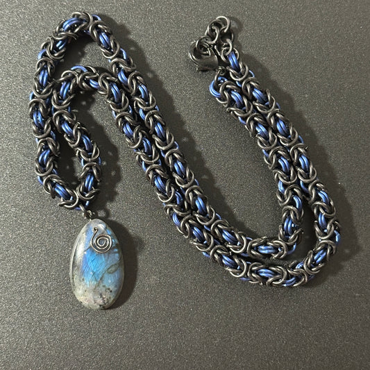 Byzantine Necklace with Labradorite