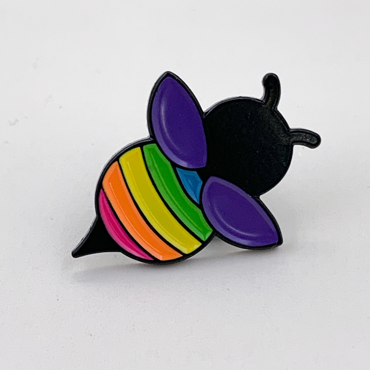 Rainbow Bee Enamel Pin